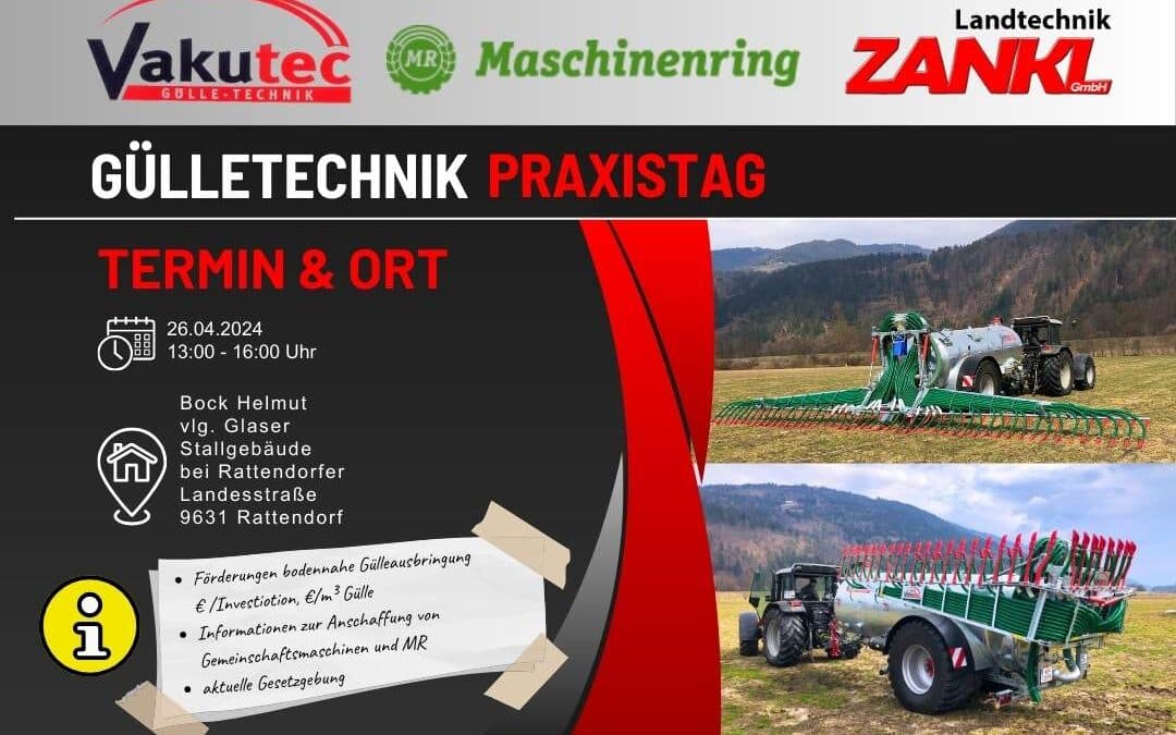 Gülletechnik Praxistag Einladung