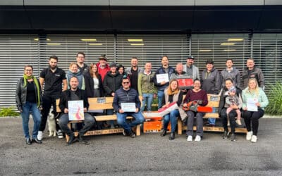 Gewinnübergaben im Gewerbepark Waidegg